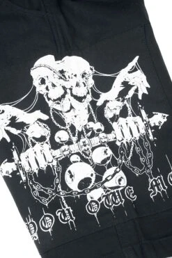 "Shorts With Skull Print" Shorts Black By Gothicana By EMP -Fashionable Men's Clothing Store 535020d2