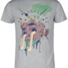 "T-shirt With Abstract Print" T-Shirt Grey By RED By EMP -Fashionable Men's Clothing Store 535236a