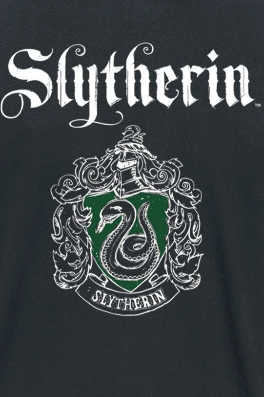 "Slytherin - Crest" T-Shirt Black By Harry Potter 4 "Slytherin - Crest" T-Shirt Black By Harry Potter - Image 2