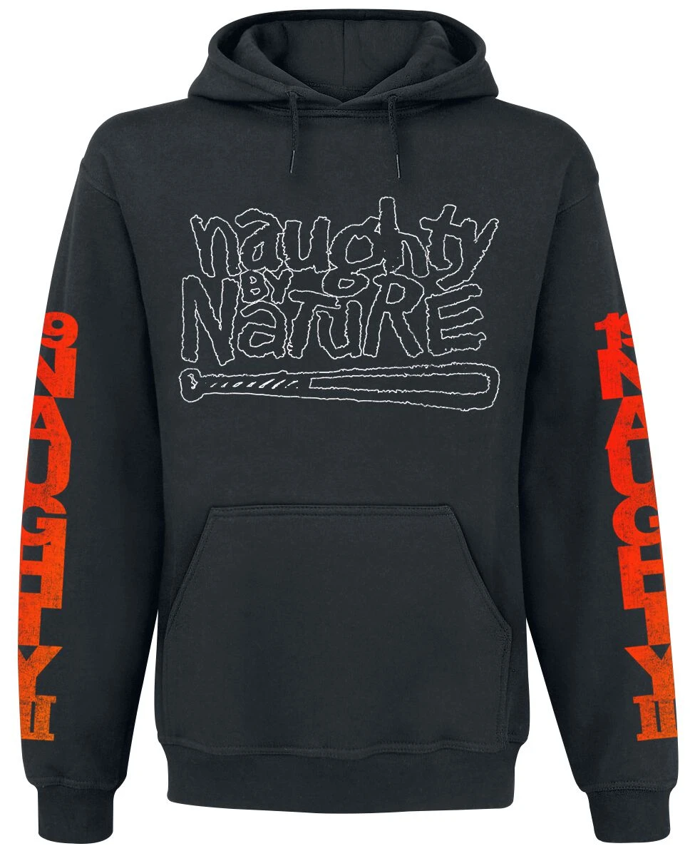 "Hip Hop Hooray" Hooded Sweater Black By Naughty By Nature 3 "Hip Hop Hooray" Hooded Sweater Black By Naughty By Nature