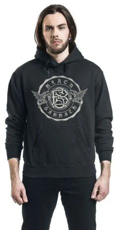 "Unholy Badge" Hooded Sweater Black By Black Sabbath -Fashionable Men's Clothing Store 536287wa
