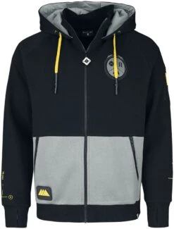 "Warlock" Hooded Zip Black-grey By Destiny
