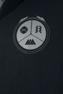 "Warlock" Hooded Zip Black-grey By Destiny -Fashionable Men's Clothing Store 536411d