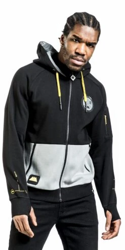 "Warlock" Hooded Zip Black-grey By Destiny -Fashionable Men's Clothing Store 536411wa