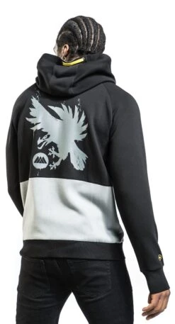 "Warlock" Hooded Zip Black-grey By Destiny -Fashionable Men's Clothing Store 536411wb