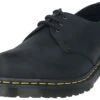 "1461 Pascal - Black Waxed Full Grain" Lace-up Shoe Black By Dr. Martens -Fashionable Men's Clothing Store 536645a