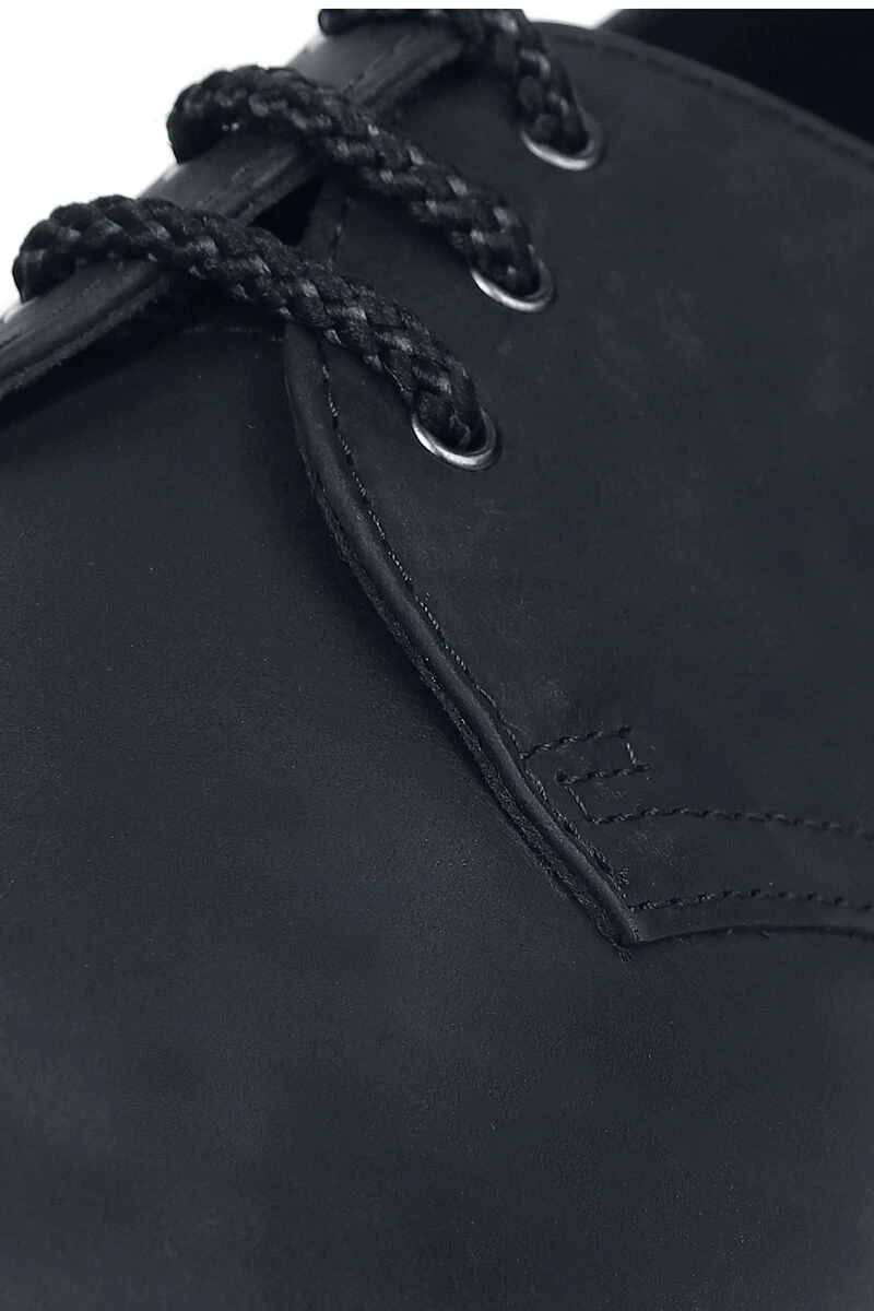 "1461 Pascal - Black Waxed Full Grain" Lace-up Shoe Black By Dr. Martens 9 "1461 Pascal - Black Waxed Full Grain" Lace-up Shoe Black By Dr. Martens - Image 7