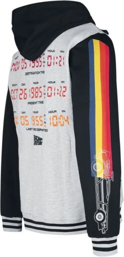 "Back To The Future - Logo" Hooded Zip Multicolour By Back To The Future -Fashionable Men's Clothing Store 536871c