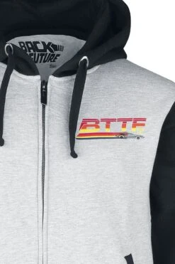 "Back To The Future - Logo" Hooded Zip Multicolour By Back To The Future -Fashionable Men's Clothing Store 536871d