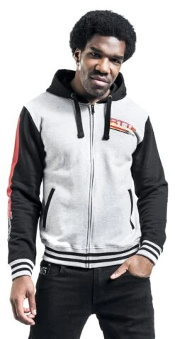 "Back To The Future - Logo" Hooded Zip Multicolour By Back To The Future -Fashionable Men's Clothing Store 536871wa