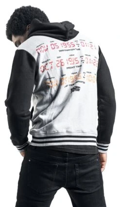 "Back To The Future - Logo" Hooded Zip Multicolour By Back To The Future -Fashionable Men's Clothing Store 536871wb