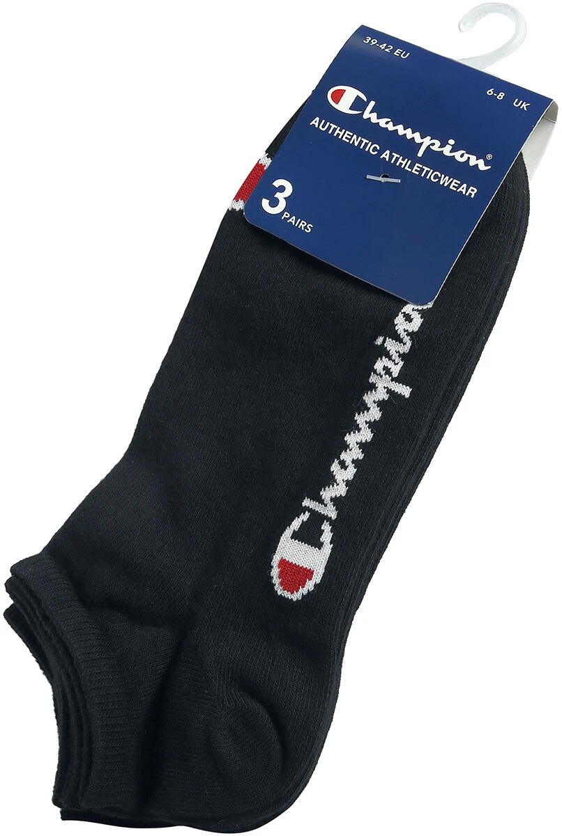 "Champion Innerwear - Three-pack Of Trainer Socks" Socks Black By Champion 5 "Champion Innerwear - Three-pack Of Trainer Socks" Socks Black By Champion - Image 3