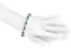 "Skulls" Bracelet Silver-coloured By Rock Rebel By EMP 8 "Skulls" Bracelet Silver-coloured By Rock Rebel By EMP -Fashionable Men's Clothing Store 537389c