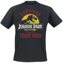"Survival Tour" T-Shirt Black By Jurassic Park