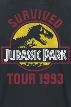 "Survival Tour" T-Shirt Black By Jurassic Park -Fashionable Men's Clothing Store 537667d