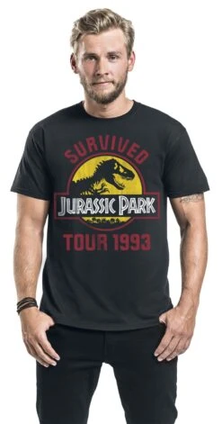 "Survival Tour" T-Shirt Black By Jurassic Park -Fashionable Men's Clothing Store 537667wa