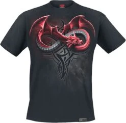 "Infinity Dragons" T-Shirt Black By Spiral