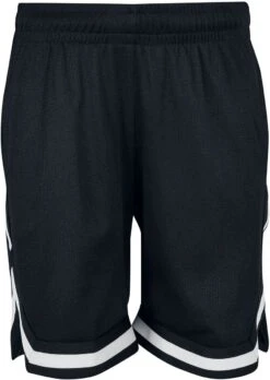 "Boys Striped Mesh Shorts" Shorts Black By Urban Classics