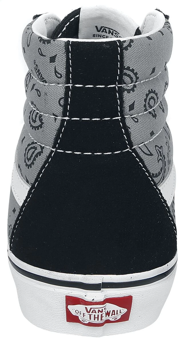 "SK8-HI Paisley Grey/true White" Sneakers High Black-grey By Vans 4 "SK8-HI Paisley Grey/true White" Sneakers High Black-grey By Vans - Image 2