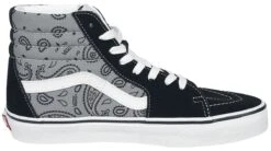 "SK8-HI Paisley Grey/true White" Sneakers High Black-grey By Vans 11 "SK8-HI Paisley Grey/true White" Sneakers High Black-grey By Vans -Fashionable Men's Clothing Store 540271a3