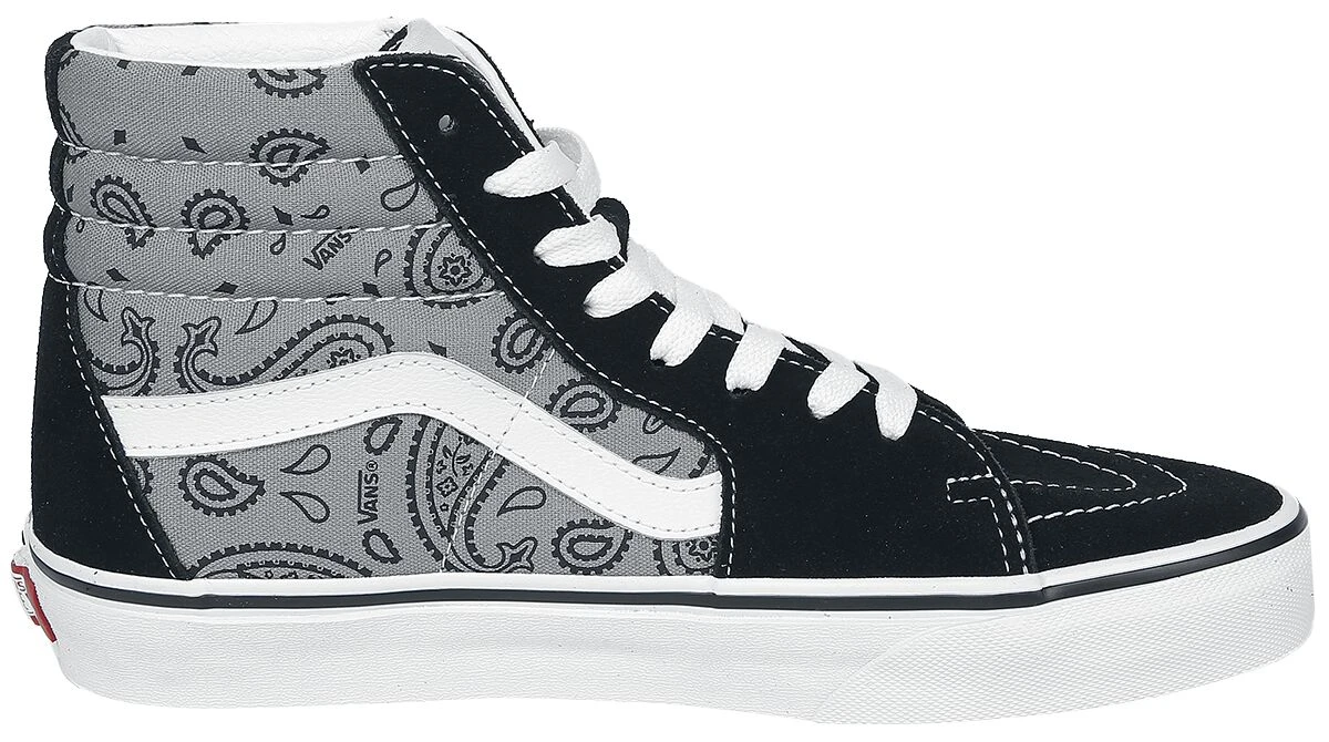 "SK8-HI Paisley Grey/true White" Sneakers High Black-grey By Vans 5 "SK8-HI Paisley Grey/true White" Sneakers High Black-grey By Vans - Image 3