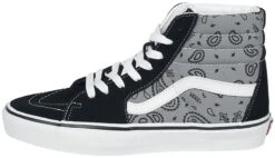 "SK8-HI Paisley Grey/true White" Sneakers High Black-grey By Vans 12 "SK8-HI Paisley Grey/true White" Sneakers High Black-grey By Vans -Fashionable Men's Clothing Store 540271a4