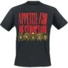 "Appetite For Destruction Faces" T-Shirt Black By Guns N' Roses -Fashionable Men's Clothing Store 540505a