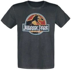 "Jurassic World - Logo" T-Shirt Black By Jurassic Park