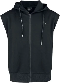 "Avi" Hooded Zip Black By Forplay