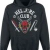 "Hellfire Club" Hooded Sweater Black By Stranger Things -Fashionable Men's Clothing Store 545503a