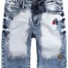 "Shorts With Bold Wash" Shorts Blue By Rock Rebel By EMP -Fashionable Men's Clothing Store 549055a