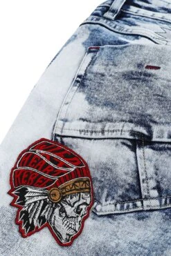 "Shorts With Bold Wash" Shorts Blue By Rock Rebel By EMP 11 "Shorts With Bold Wash" Shorts Blue By Rock Rebel By EMP -Fashionable Men's Clothing Store 549055d