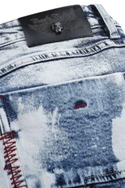 "Shorts With Bold Wash" Shorts Blue By Rock Rebel By EMP 12 "Shorts With Bold Wash" Shorts Blue By Rock Rebel By EMP -Fashionable Men's Clothing Store 549055d2