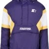 "Starter Colour Block Half-zip Retro Jacket" Between-seasons Jacket Lilac By Starter -Fashionable Men's Clothing Store 549970a