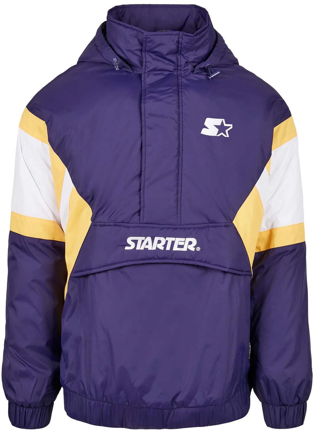 "Starter Colour Block Half-zip Retro Jacket" Between-seasons Jacket Lilac By Starter 3 "Starter Colour Block Half-zip Retro Jacket" Between-seasons Jacket Lilac By Starter