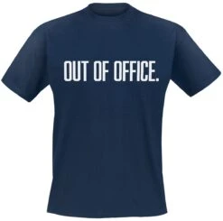 "Out Of Office" T-Shirt Blue By Slogans