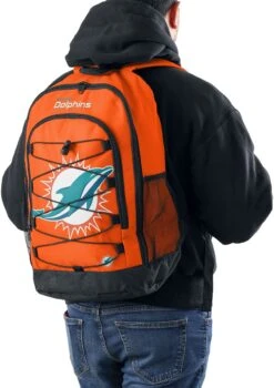 "Miami Dolphins" Backpack Petrol/orange/white By NFL -Fashionable Men's Clothing Store 550579d2