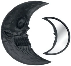 "Black Moon" Hand Mirror Black By Alchemy England