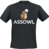 "Assowl" T-Shirt Black By Tierisch -Fashionable Men's Clothing Store 552953a