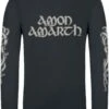 "Horse" Long-sleeve Shirt Black By Amon Amarth -Fashionable Men's Clothing Store 554013a