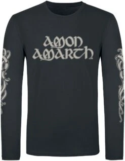 "Horse" Long-sleeve Shirt Black By Amon Amarth